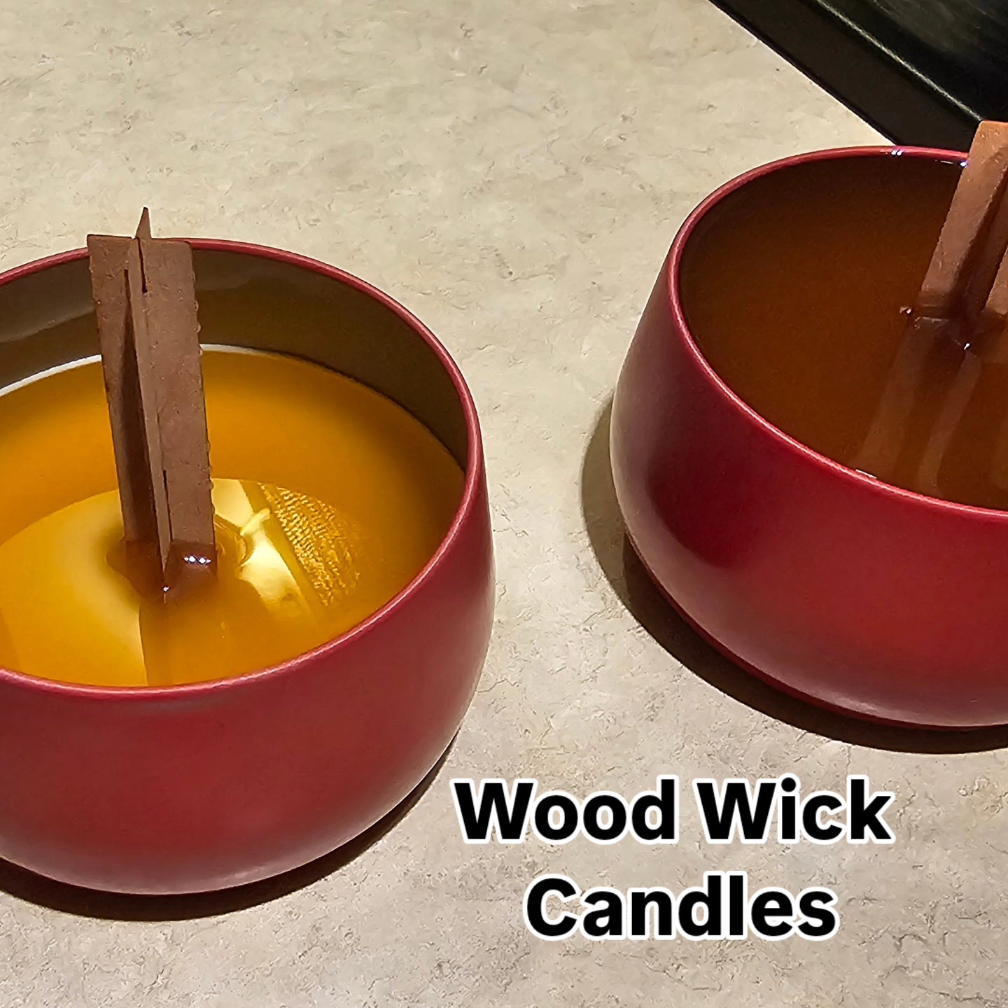 Beeswax Woodwick Candle 🕯️